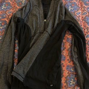 Quarter zip workout top